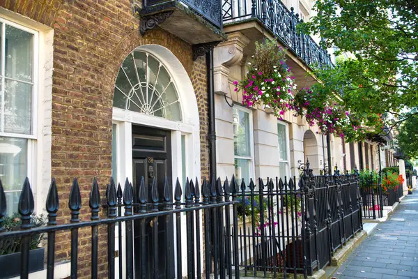 London September 2023 Beautiful Entrance Door Periodic Building Mayfair One Royalty Free Stock Photos
