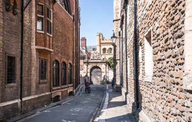 Oxford, İngiltere - 2 Haziran 2023. Oxford Üniversitesi Kampüs Binası 