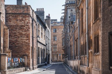 Cambridge, İngiltere - 16 Temmuz 2023: Cambridge Üniversitesi kampüs binaları