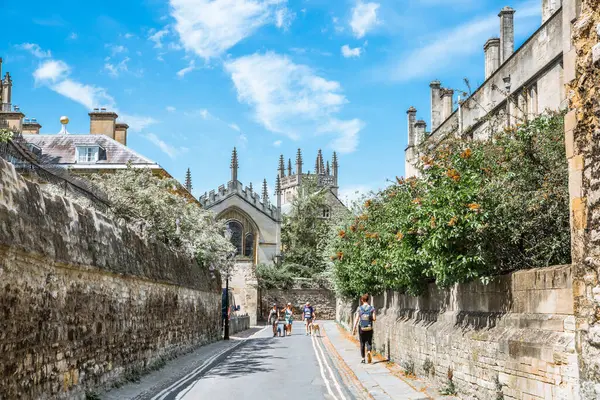 Oxford Kesäkuuta 2023 Queens Lane Vanhat Oppilaitokset Seinät Oxfordin Yliopiston — kuvapankkivalokuva