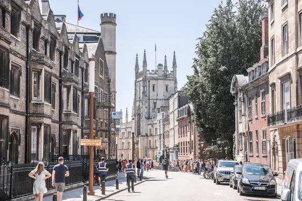 Cambridge Heinäkuuta 2023 Cambridgen Yliopiston Kampuksen Rakennukset Hight Street — kuvapankkivalokuva