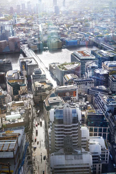 Londyn Wielka Brytania Listopada 2023 Widok Miasto Londynu Deszczu Panoramiczny Obrazy Stockowe bez tantiem