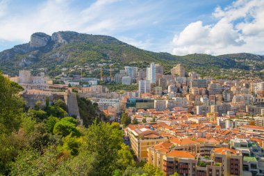 Monaco, Monte Carlo - 19 Eylül 2023: Monte Carlo manzaralı