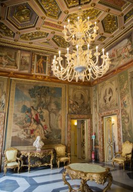 ROME, ITALY - 8 Nisan 2024: Capitoline Müzeleri, İçişleri ve Sanat Koleksiyonu 