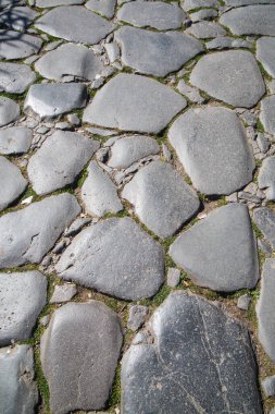 Roma, İtalya - 6 Nisan 2024 Roma Antik Yolu