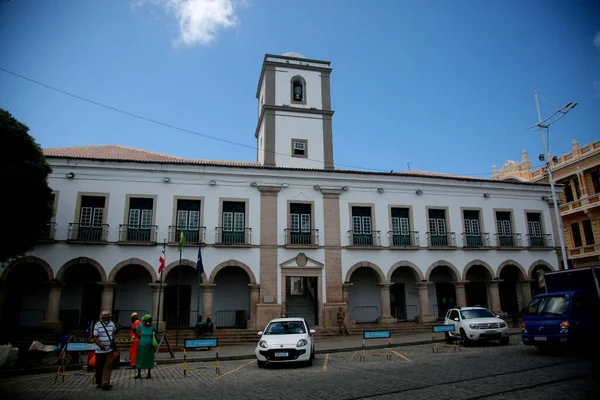 Salvador Bahia Brazil 2022年8月28日 萨尔瓦多市议会工作的旧建筑视图 — 图库照片