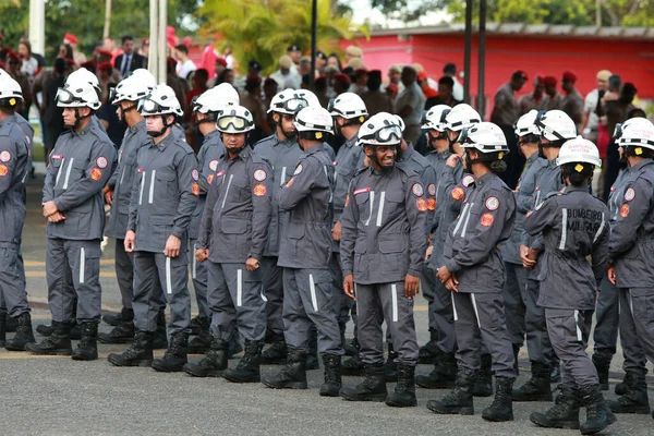 Simoes Filho Bahia Brazil November 2022 Військові Пожежники Баїя Тренуються — стокове фото