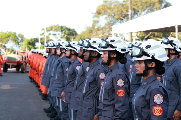 Simoes Filho Bahia Brasilien November 2022 Militärfeuerwehrleute Aus Bahia Üben — Stockfoto