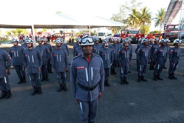 Simoes Filho Bahia Brazil November 2022 Військові Пожежники Баїя Тренуються — стокове фото