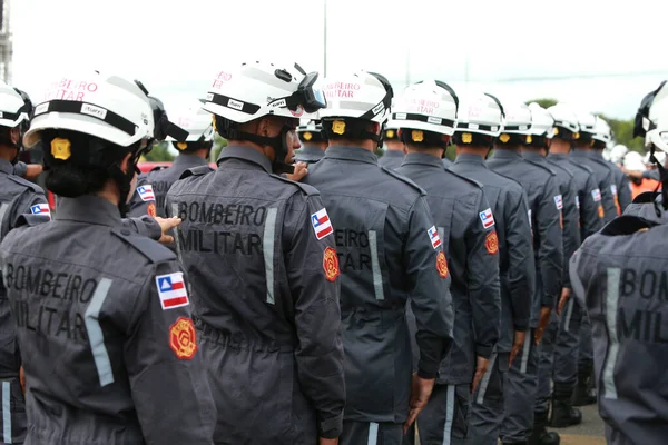 ブラジル バイーア州シモス フィロ2022年11月11日 バイーア州の消防士がシモス フィロ市の兵舎で訓練を行う — ストック写真