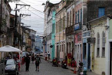 Cachoeira, Bahia, Brezilya - 5 Kasım 2022: Bahia 'nın keşif bölgesindeki tarihi Cachoeira kasabasındaki eski malikâne manzarası.