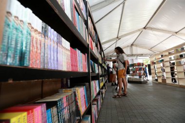 Cachoeira, Bahia, Brezilya - 5 Kasım 2022: Cachoeira Uluslararası Edebiyat Fuarı - Flica - Cachoeira Şehri.