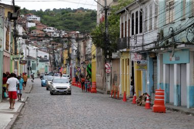 Cachoeira, Bahia, Brezilya - 5 Kasım 2022: Bahia 'nın keşif bölgesindeki tarihi Cachoeira kasabasındaki eski malikâne manzarası.