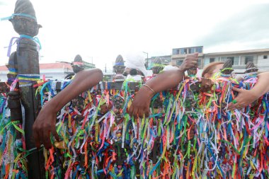 salvador, bahia, brazil - january 12, 2023: Lavagem party at the church of Nosso Senhor do Bonfim in the city of Salvador.