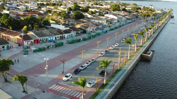 Porto Seguro Bahia Brazil March 2023 Повітряний Вид Річку Буранхем — стокове фото