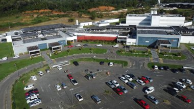 İlheus, Bahia, Brezilya - 10 Temmuz 2022: Güney Bahia 'daki İlheus kentindeki Costa do Cacau Bölge Hastanesi