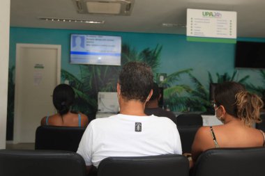 İlheus, Bahia, Brezilya - 10 Temmuz 2022: Güney Bahia 'daki Ilheus şehrinde bulunan Esperanca Mahallesi' ndeki Acil Yardım Birimi - UPA 24 saat