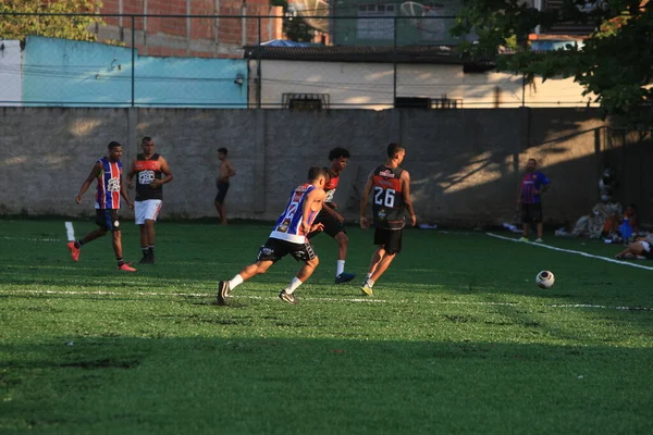 Itabuna Bahia Brazl Juli 2022 Lapangan Sepak Bola Dengan Rumput — Stok Foto
