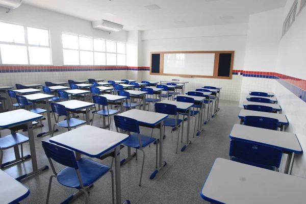 Salvador Bahia Brazil October 2022 View Empty Classroom State Public — 스톡 사진