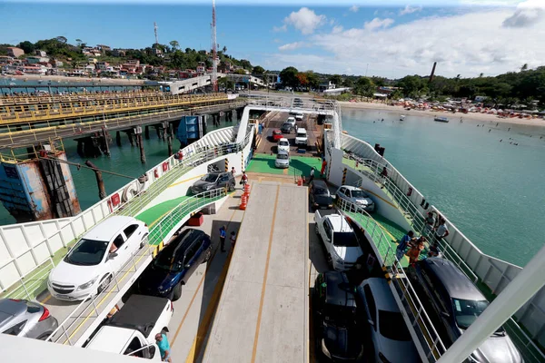 Itaparica Bahia Brasil Febrero 2023 Vista Del Ferry Dorival Caymmi — Foto de Stock