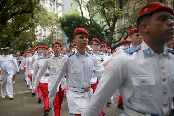 Salvador Bahia Brazil September 2022 Military Personnel Brazilian Navy Participate — ストック写真
