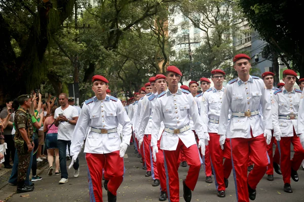 Salvador Bahia Brazil September 2022 Military Personnel Brazilian Navy Participate — Fotografia de Stock