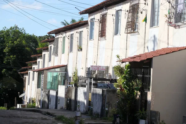 Salvador Bahia Brazílie Duben 2023 Domy Ubytovacího Programu Minha Casa — Stock fotografie