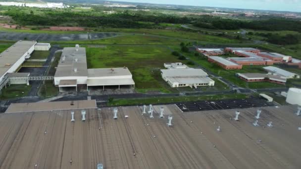 Camacari Bahia Brazil April 2023 Aerial View Ford Factory Camacari — Stock Video