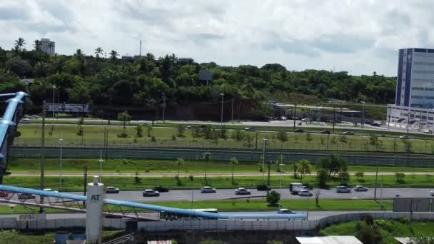 Salvador Bahia Brazil April 2023 Повітряний Вид Зону Демонтажу Супермаркету — стокове відео