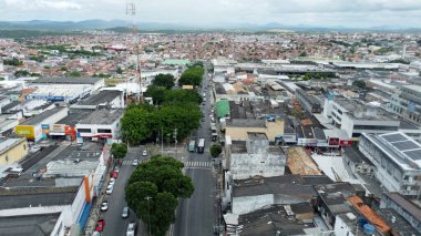 Feira de Santana, Bahia, Brezilya - 23 Nisan 2023: Feira de Santana şehrinin havadan görünüşü