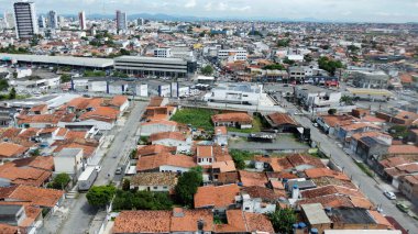 Feira de Santana, Bahia, Brezilya - 23 Nisan 2023: Feira de Santana şehrinin havadan görünüşü