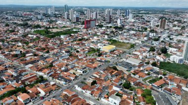 Feira de Santana, Bahia, Brezilya - 23 Nisan 2023: Feira de Santana şehrinin havadan görünüşü