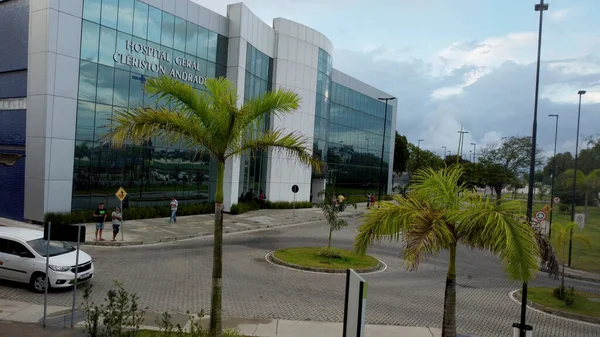 stock image feira de santana, bahia, brazil - april 23, 2023: View of the Cleriston Andrade General Hospital in the city of Feira de Santana.