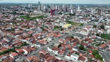 Feira de Santana, Bahia, Brezilya - 23 Nisan 2023: Feira de Santana şehrinin havadan görünüşü.