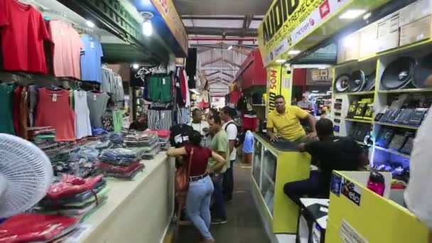 Feira Santana Bahia Brazil Апреля 2023 Года Торговля Продуктами Товарами — стоковое видео