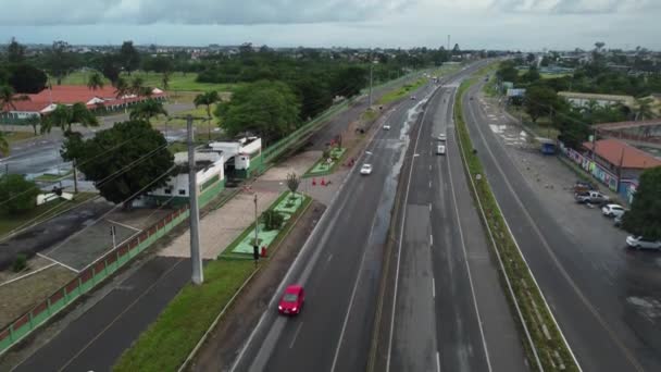 Feira Santana Bahia Brazylia Kwietnia 2023 Widok Lotu Ptaka Autostradę — Wideo stockowe