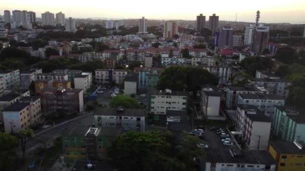 Salvador Bahia Brasil Abril 2023 Vista Aérea Del Condominio Viviendas — Vídeo de stock