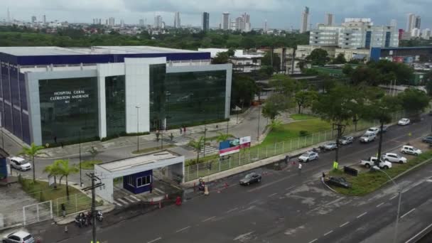 Feira Santana Bahia Brazylia Kwietnia 2023 Widok Szpital Generalny Cleriston — Wideo stockowe