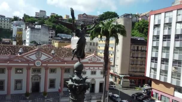 Salvador Bahia Brésil Mars 2023 Vue Bâtiment Intigos Dans Quartier — Video