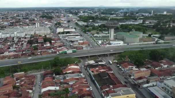 Feira Santana Bahia Brazil April 2023 Повітряний Вид Міста Фейра — стокове відео