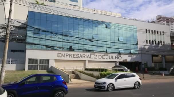 Salvador Bahia Brasil Abril 2023 Vista Del Edificio Negocios Julho — Vídeo de stock