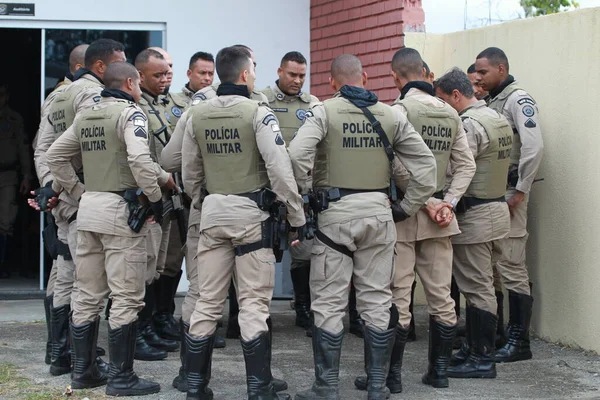 Feira Santana Bahia Brezilya Nisan 2023 Feira Santana Kentinde Polis — Stok fotoğraf