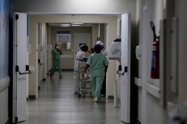 İlheus, Bahia, Brezilya - 24 Mayıs 2022: Güney Bahia 'daki Ilheus şehrindeki Materno-Infantil Hastanesi.