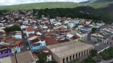 Lencois, Bahia, Brezilya - 30 Nisan 2023: Chapada Diamantina bölgesindeki Lencois kasabasının manzarası.