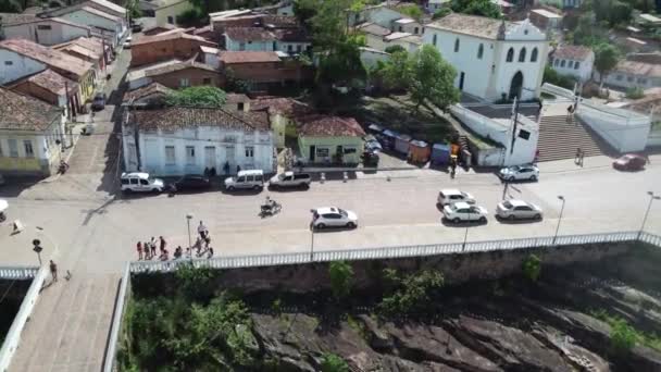 Lencois Bahia Brazil 2023 Április Kilátás Lencois Városára Chapada Diamantina — Stock videók