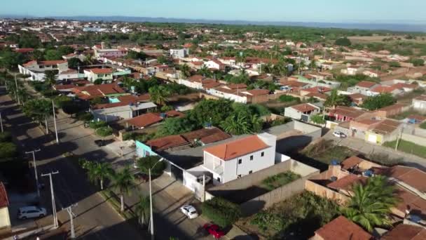 Ibitiara Bahia Brazilië April 2023 Vanuit Lucht Uitzicht Stad Ibitiara — Stockvideo