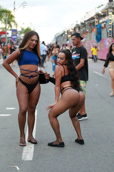 Feira Santana Bahia Brasil Abril 2023 Travestis São Vistos Durante — Fotografia de Stock
