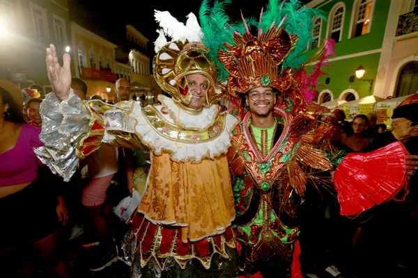 Salvador Bahia Brezilya Şubat 2023 Salvador Şehrindeki Şenliklerde Eğlenin — Stok fotoğraf