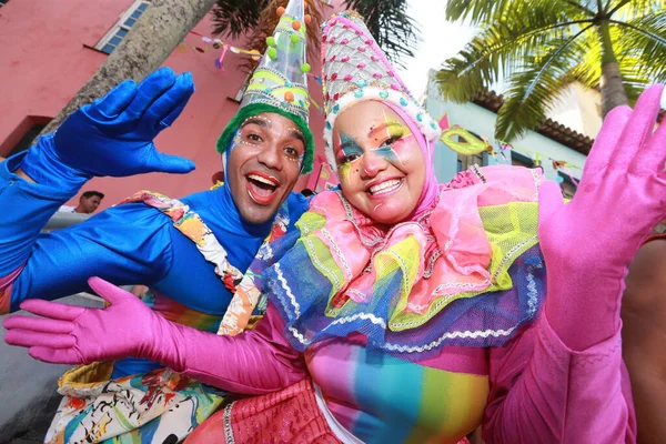 Salvador Bahia Brazílie Leden 2023 Děti Baví Pelourinho Během Karnevalu — Stock fotografie