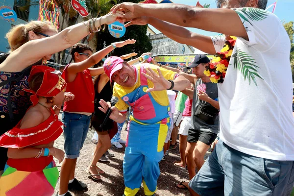 Salvador Bahia Brazil Janjanuary 2023 Діти Отримують Задоволення Пелурінью Під — стокове фото